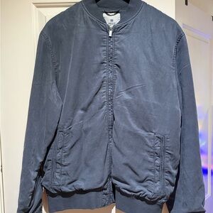 Men's Grey Bomber Jacket